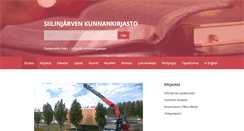 Desktop Screenshot of kirjasto.siilinjarvi.fi