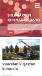 Mobile Screenshot of kirjasto.siilinjarvi.fi