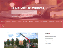 Tablet Screenshot of kirjasto.siilinjarvi.fi